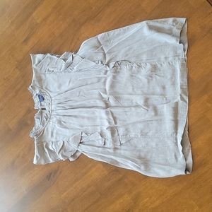 Luck Brand Ruffle sleeve tank sz M